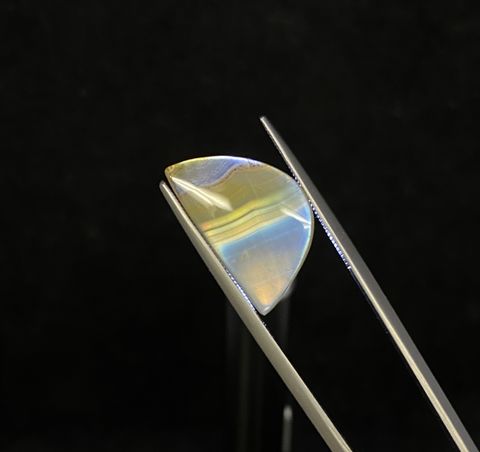 ◇フリーフォーム◇アイリスアゲート スライス インドネシア・スマトラ産 4.65ct[231023661]20x12.2mm前後
