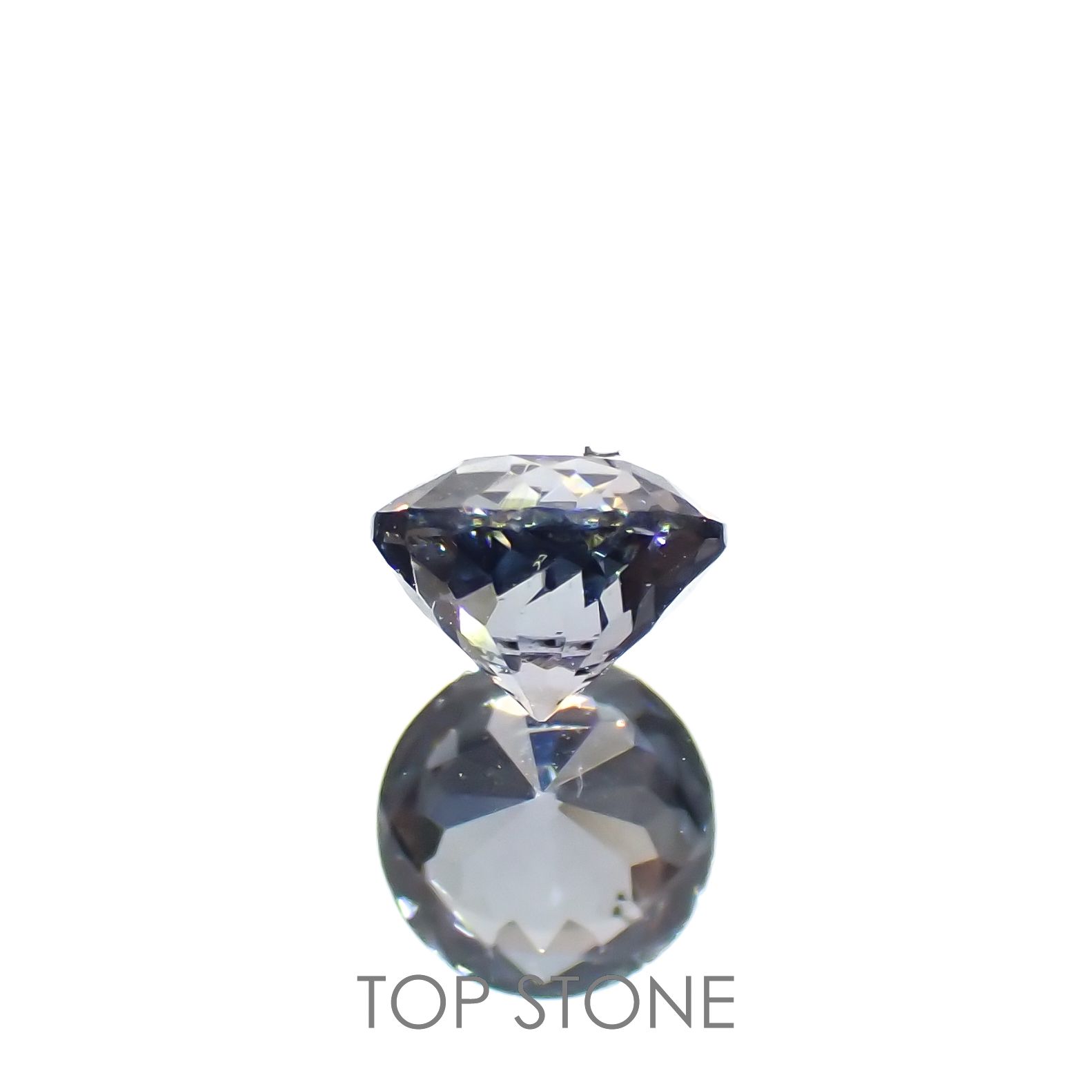 グレイッシュブルースピネル(宝石名スピネル)ビルマ/マダガスカル産 0.35ct 識別済[221219499]4.1x4.1mm前後