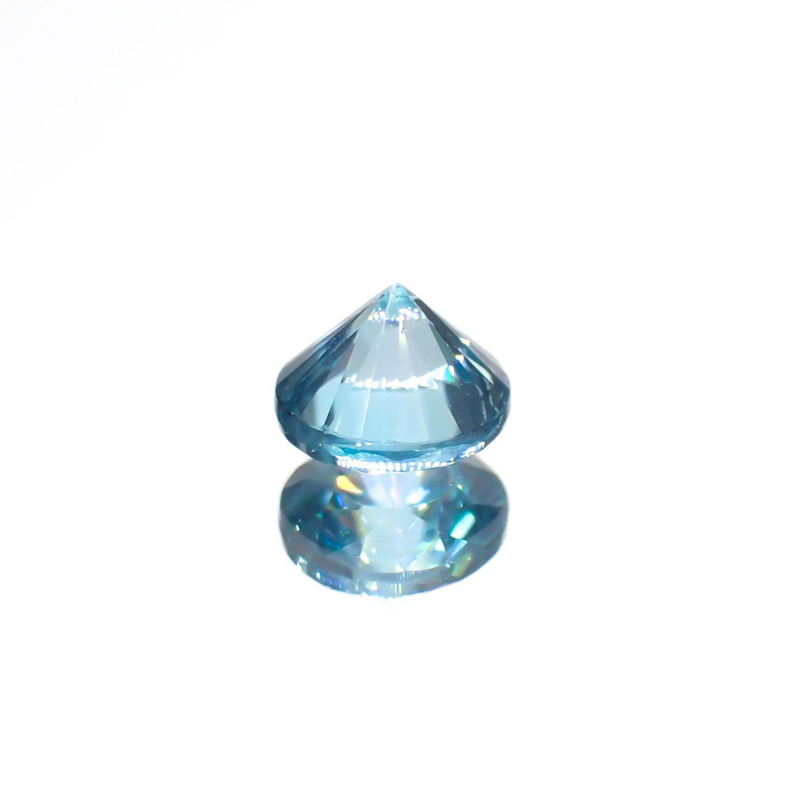 ブルージルコン カンボジア産 0.86ct[230220514]5x5mm前後