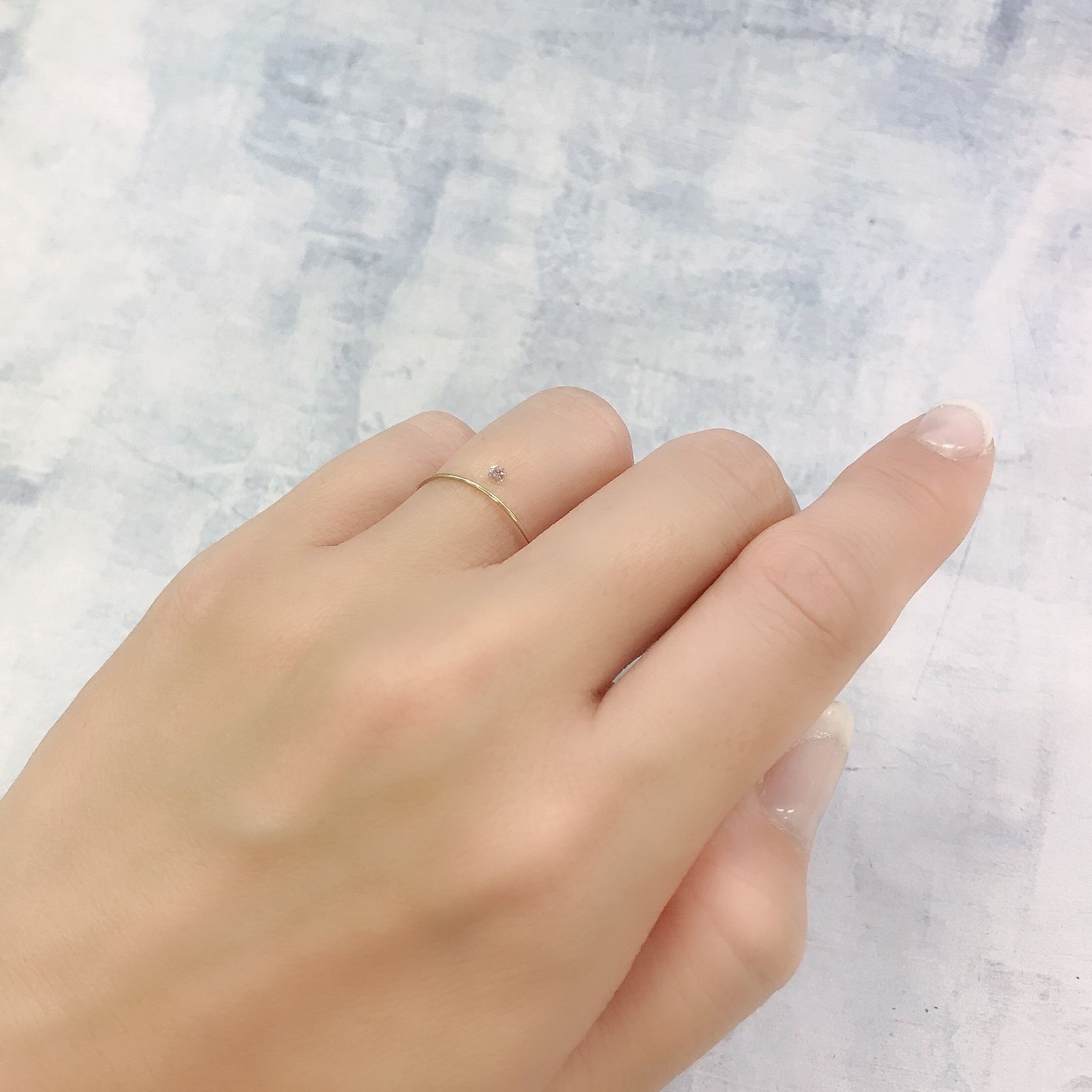 ピンクダイヤモンド (宝石名ダイアモンド)SI-2 / FANCY ORANGY PINK 0.048ct ソ付(CGL)[220716968]2.17x2.25mm前後