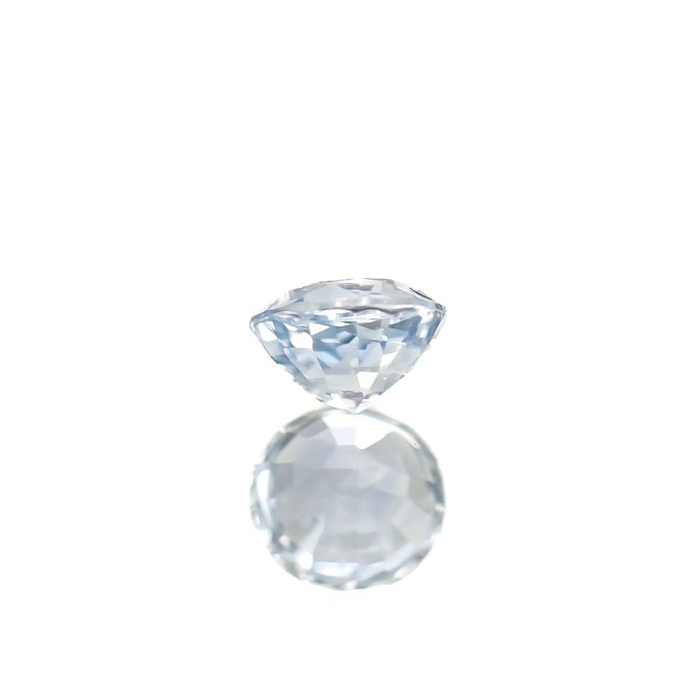 アイスブルーサファイア(宝石名サファイア)スリランカ/マダガスカル産 0.31ct 識別済[230119943]3.8x3.8mm前後