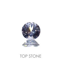 グレイッシュブルースピネル(宝石名スピネル)ビルマ/マダガスカル産 0.33ct 識別済[220716962]4.4x4.4mm前後