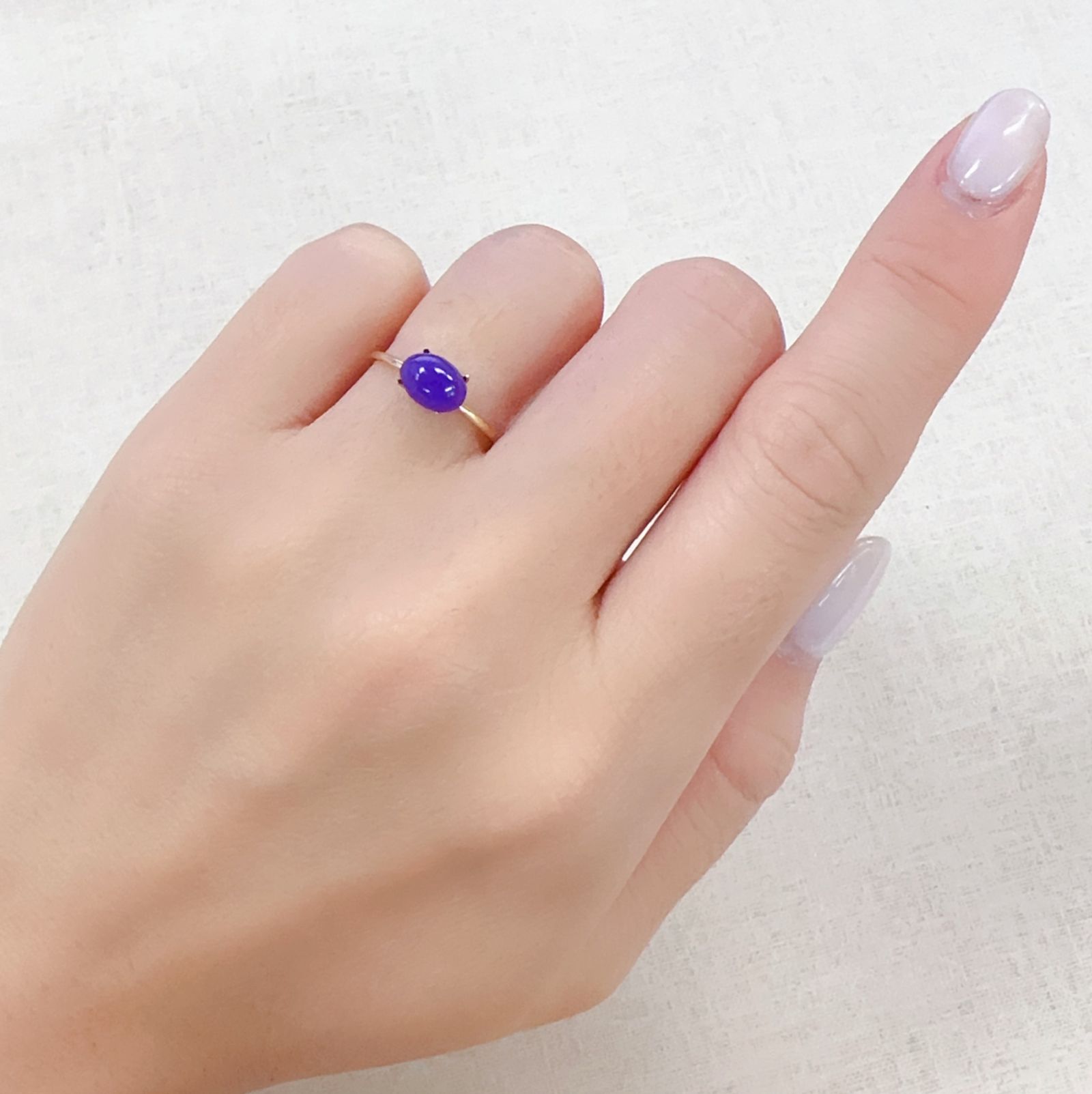 スギライト 南アフリカ産 1.21ct[230722866]7.5x5.5mm前後