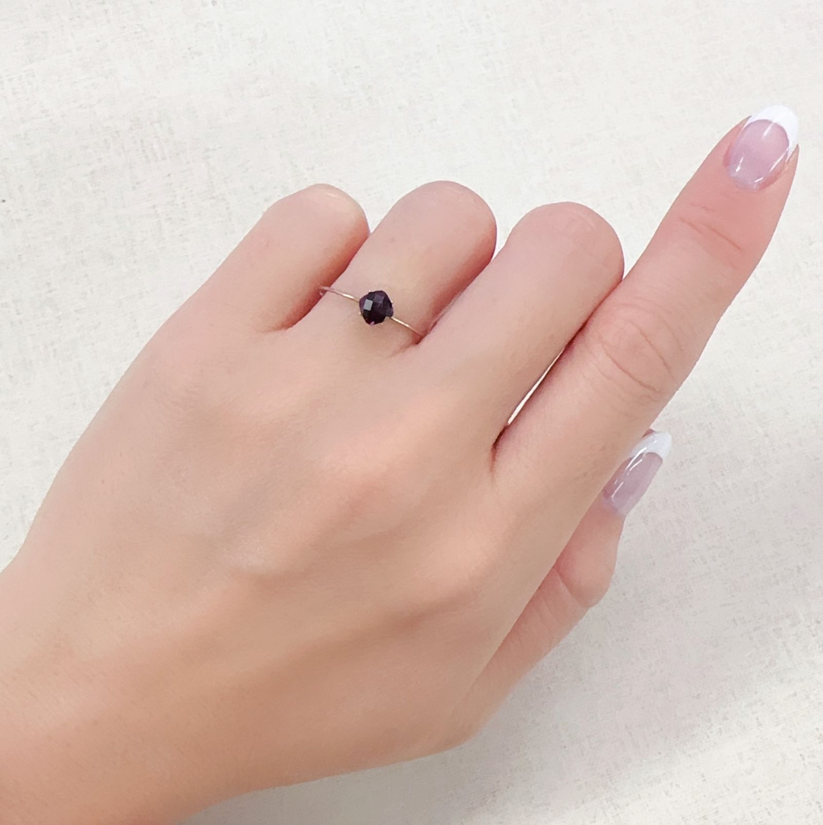 ◇チェッカーカット◇アントヒルガーネット(クロムパイロープガーネット) アメリカ・アリゾナ州産 0.51ct[230722878]4.6x4.6mm前後