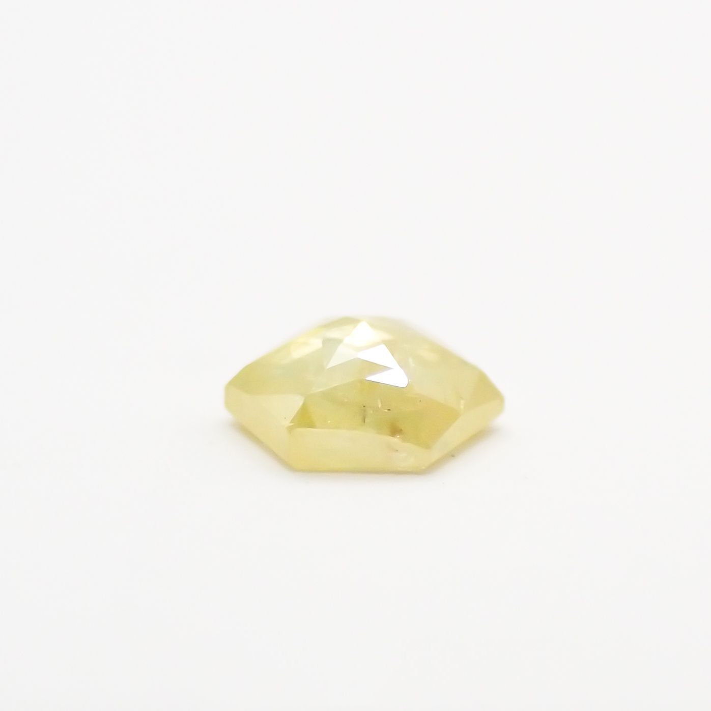 ◇ヘキサゴンアンティークカット◇イエローダイヤモンド ルース 0.08ct[210611061]2.6×2.6mm前後