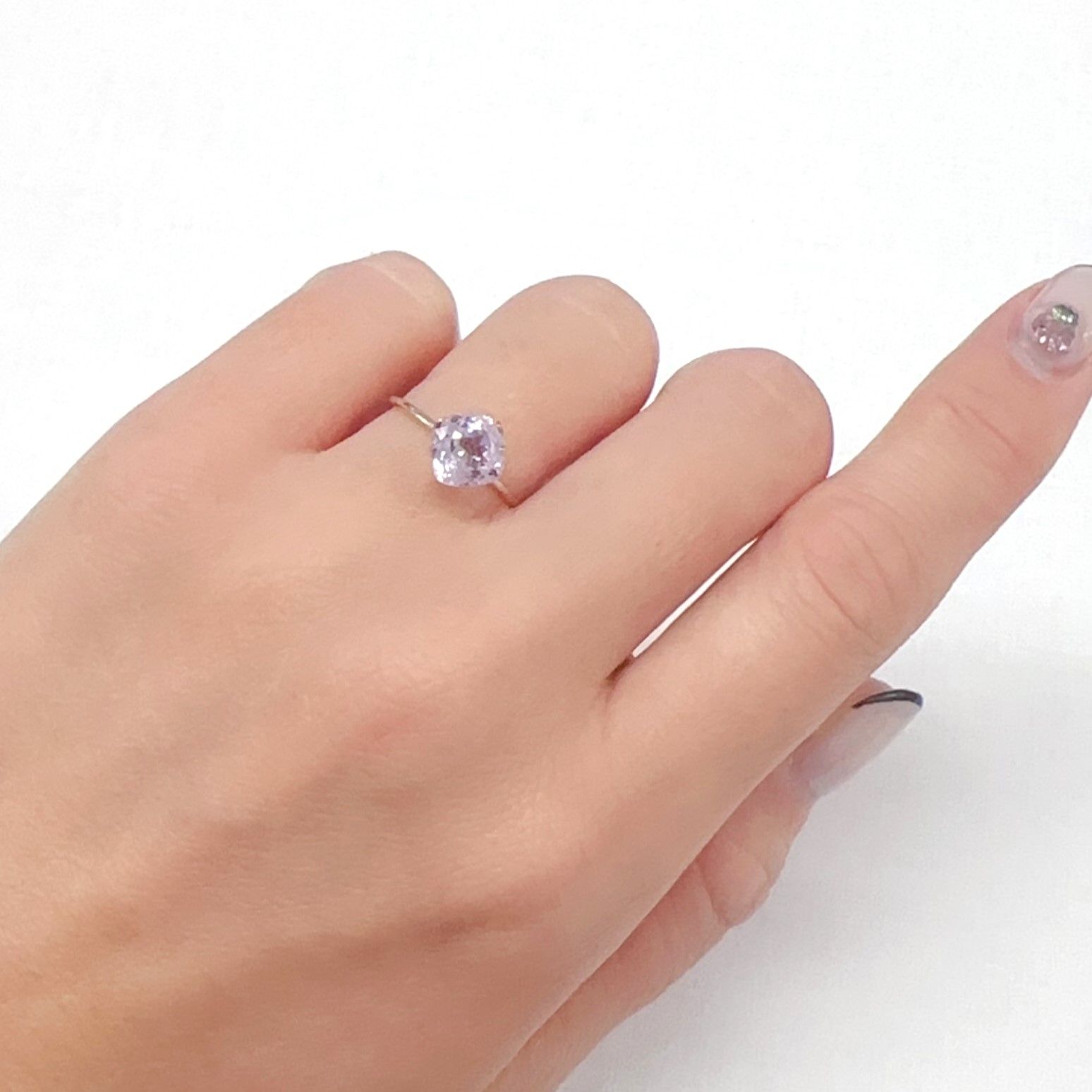 クンツァイト アフガニスタン産 2.00ct[231224787]7x7mm前後