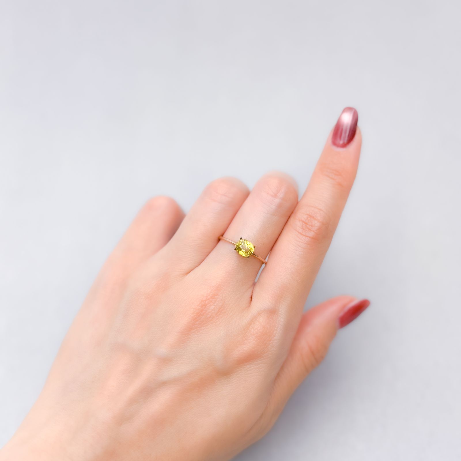 マリガーネット(宝石名グロッシュラー アンドラダイト・ガーネット)マリ共和国産 1.19ct 識別済[220115242]6.2x5.2mm前後