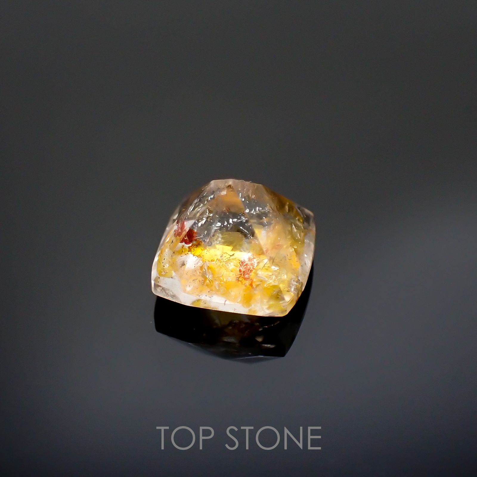 オーロラクォーツ ブラジル・ミナスジェライス産 2.58ct[220114366]8.1x8mm前後