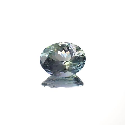 バイカラータンザナイト(宝石名タンザナイト)タンザニア産 2.87ct 識別済[220917747]10.5x8.2mm前後