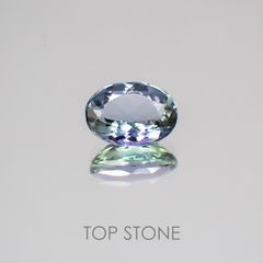 バイカラータンザナイト タンザニア産 ルース 0.87ct[210210050]6.9×5mm前後