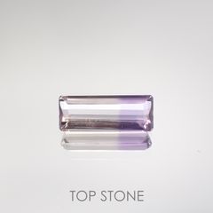 アワーグラスアメジスト(宝石名バイカラー・クォーツ) モロッコ産 2.04ct 識別済[210812319]13×5mm前後