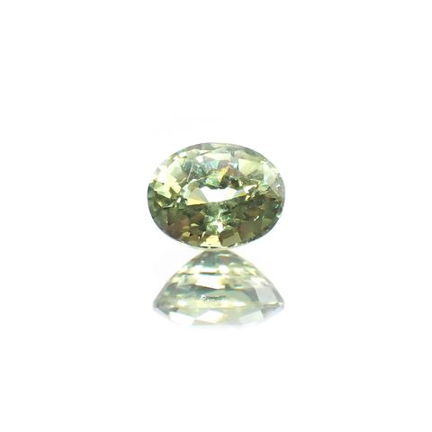 デマントイドガーネット(宝石名デマントイド・ガーネット) ナミビア産 0.48ct 識別済[210812785]4.9×3.8mm前後
