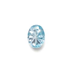 ◇甲州貴石切子Plus Three◇ブルージルコン カード付き カンボジア産 1.58ct[231225070]8.2x6.1mm前後
