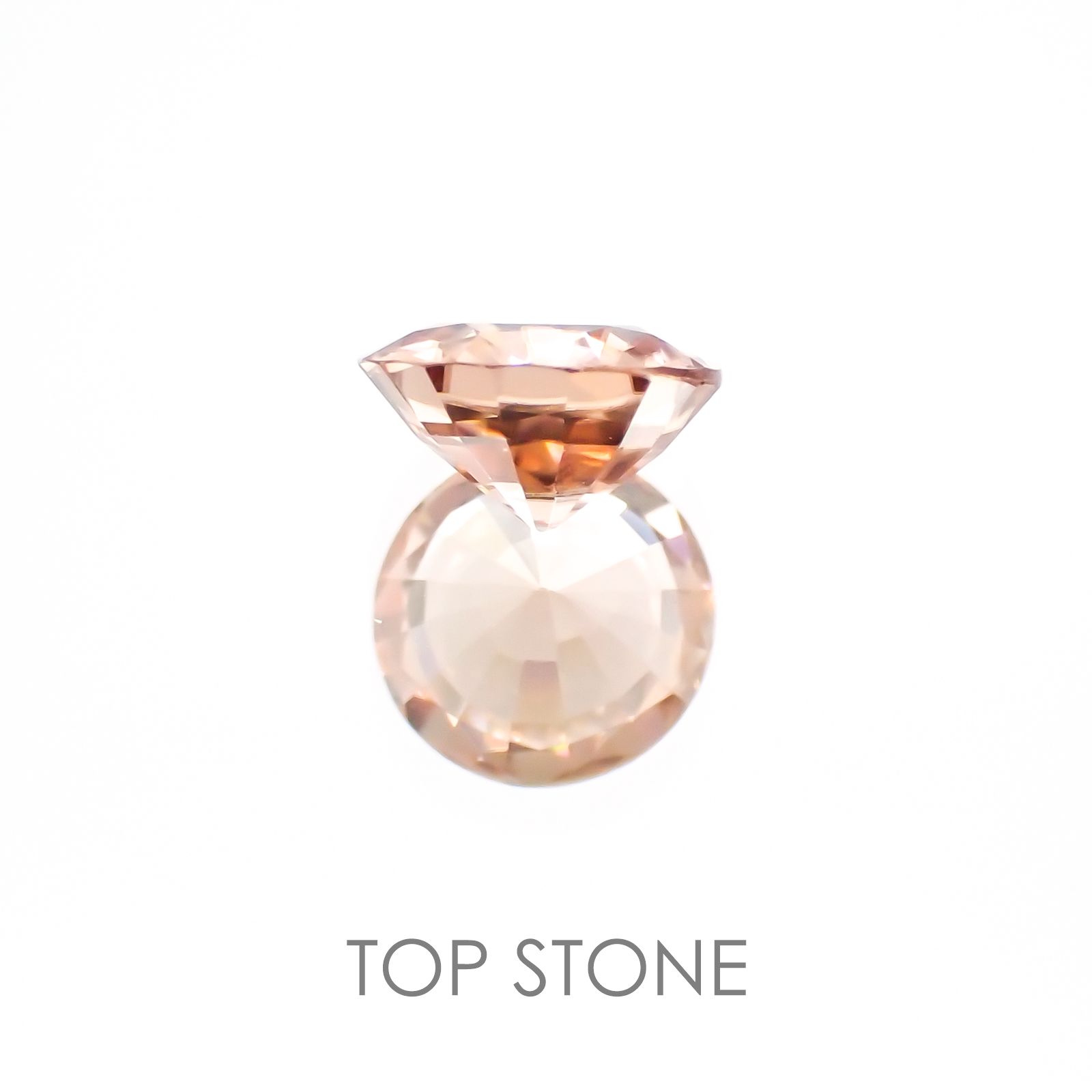 オレンジジルコン(宝石名ジルコン) スリランカ/カンボジア産 1.07ct 識別済[20128046]6.1×6.1mm前後