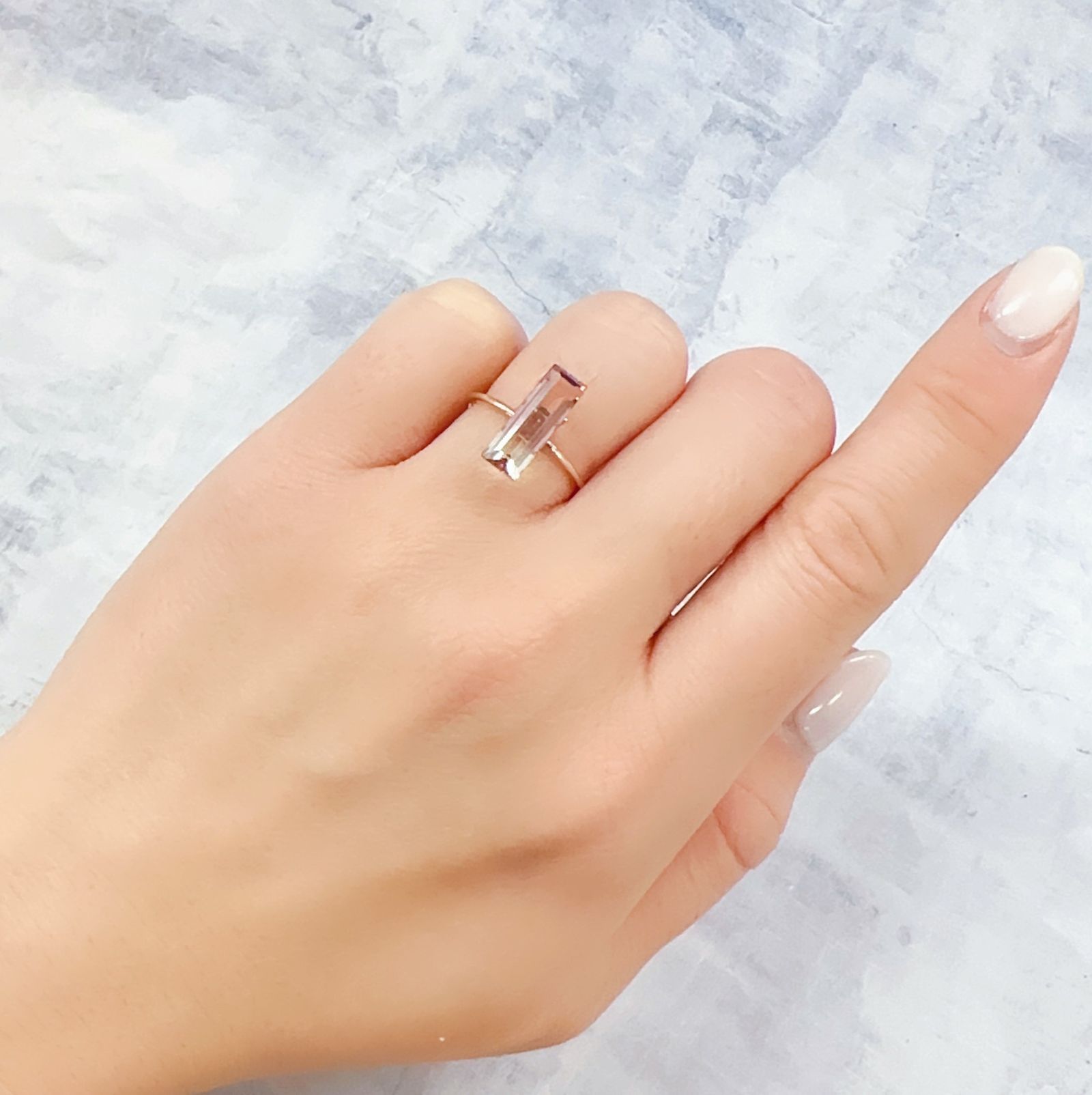 バイカラートルマリン コンゴ民主共和国産 2.25ct[230220539]13.6x4.9mm前後