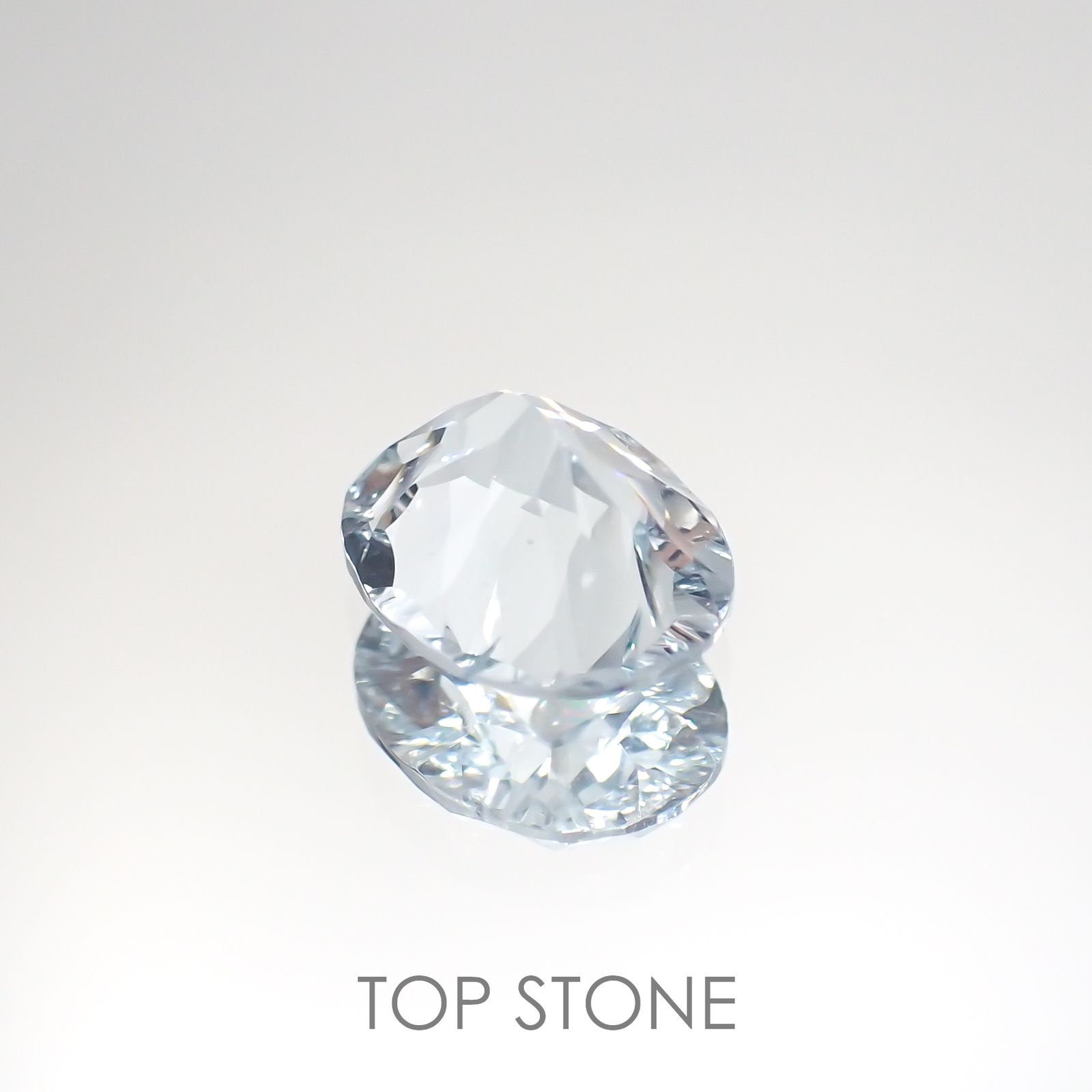 ◇コンケーブカット◇アクアマリン(宝石名アクアマリン) アフリカ産 1.54ct 識別済[211013556]9×7.1mm前後