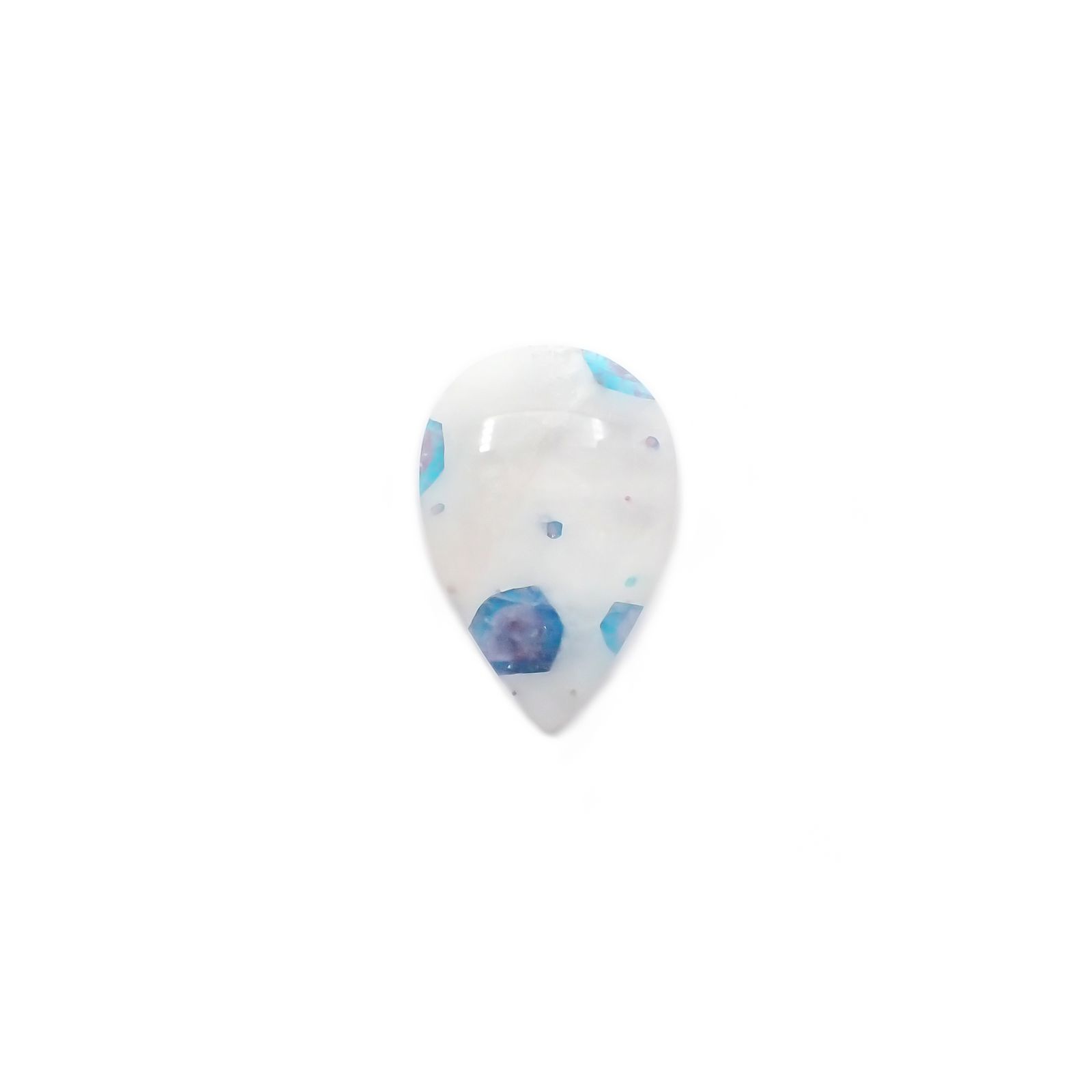 パライバトルマリンインクォーツ ブラジル産 9.58ct[231023821]23.4x15.8mm前後