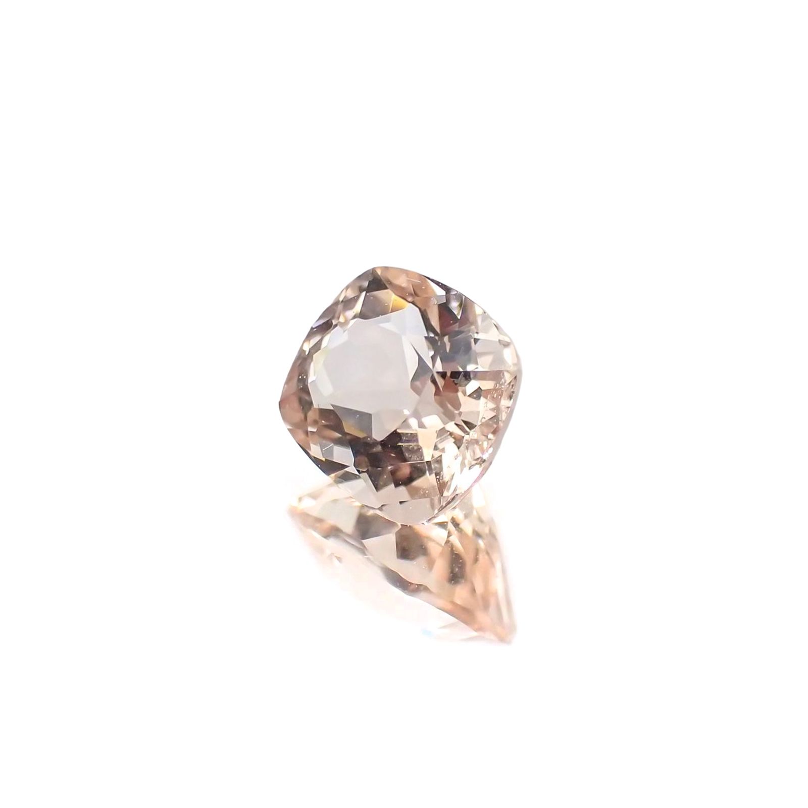 モルガナイト(宝石名モルガナイト)ナイジェリア産 識別済 1.18ct / 6.8x5.9mm前後 [231224423]