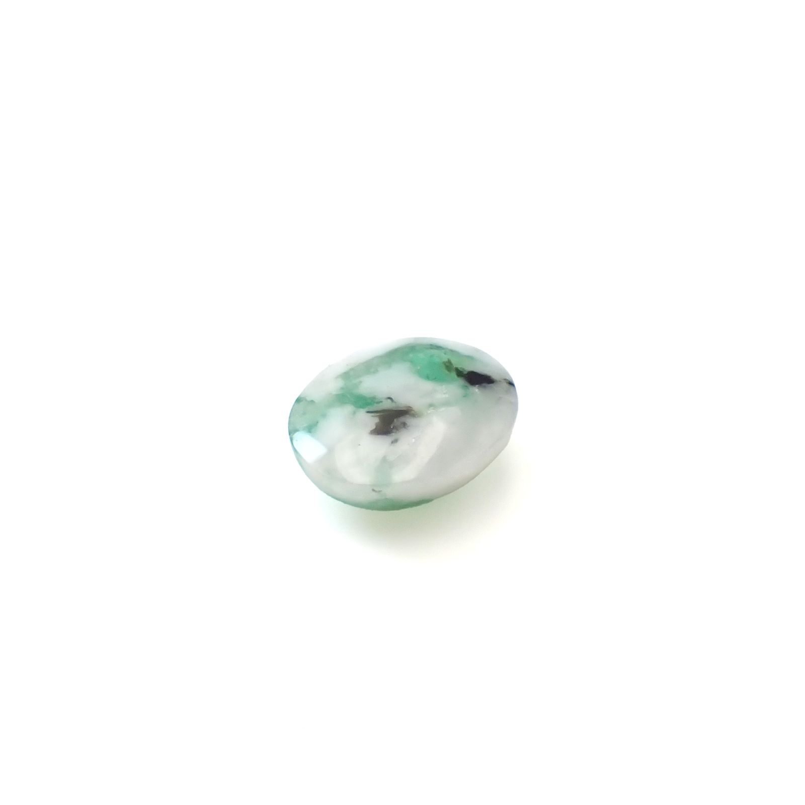 マトリックスエメラルド(エメラルドインクォーツ/フェルドスパー) ブラジル産 4.59ct [250430166]12x10.1mm前後