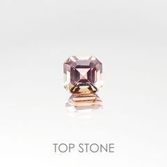 バイカラートルマリン ブラジル産 ルース 0.73ct[20095678]5.2×5.2mm前後
