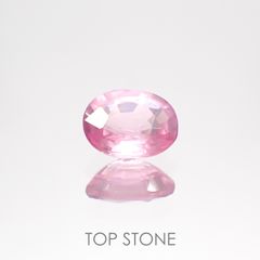 シルキーピンクスピネル(宝石名ピンク・スピネル) タンザニア産 0.78ct 識別済[210912895]6.4×4.9mm前後