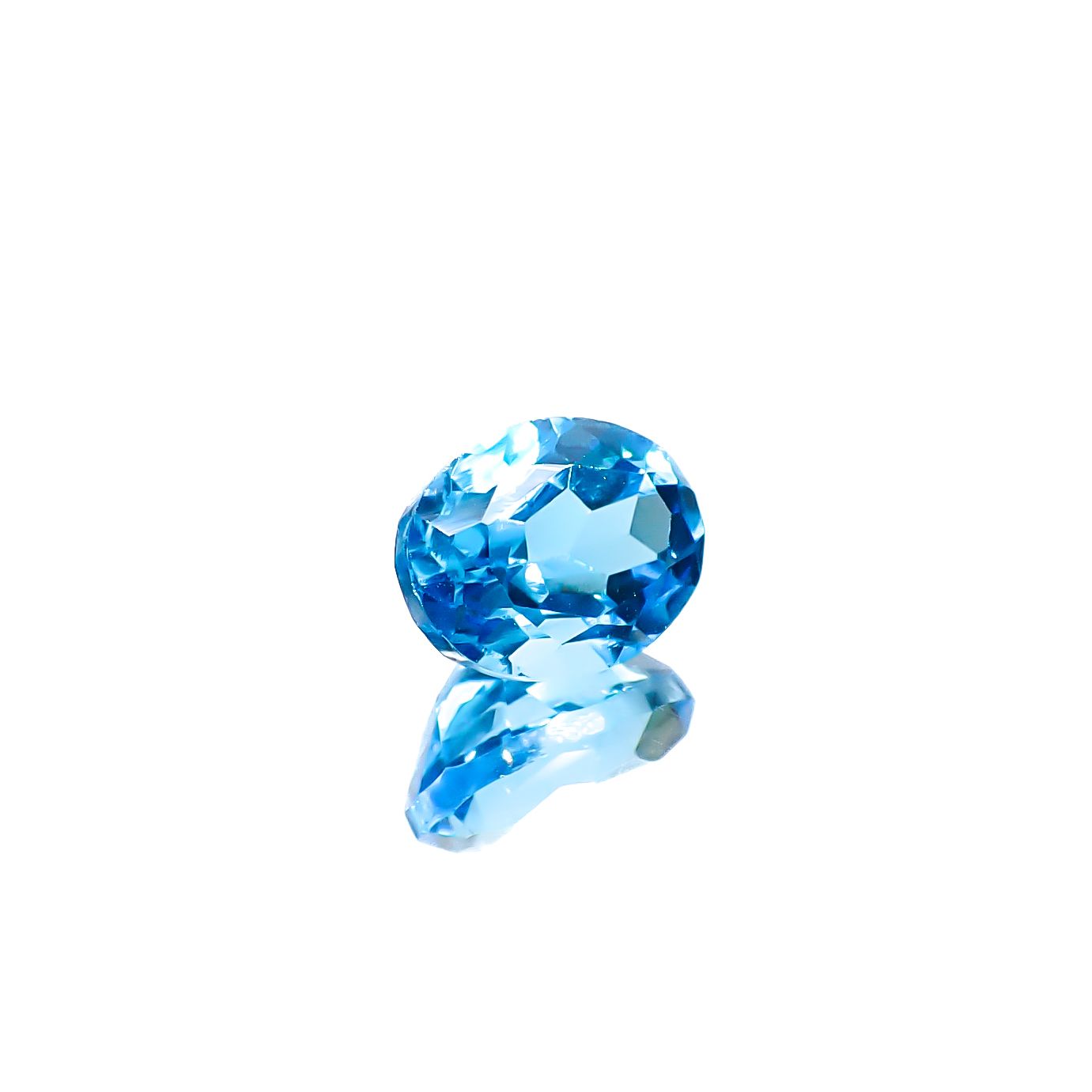 スイスブルートパーズ ブラジル産 1.93ct [241229576]8x6.2mm前後
