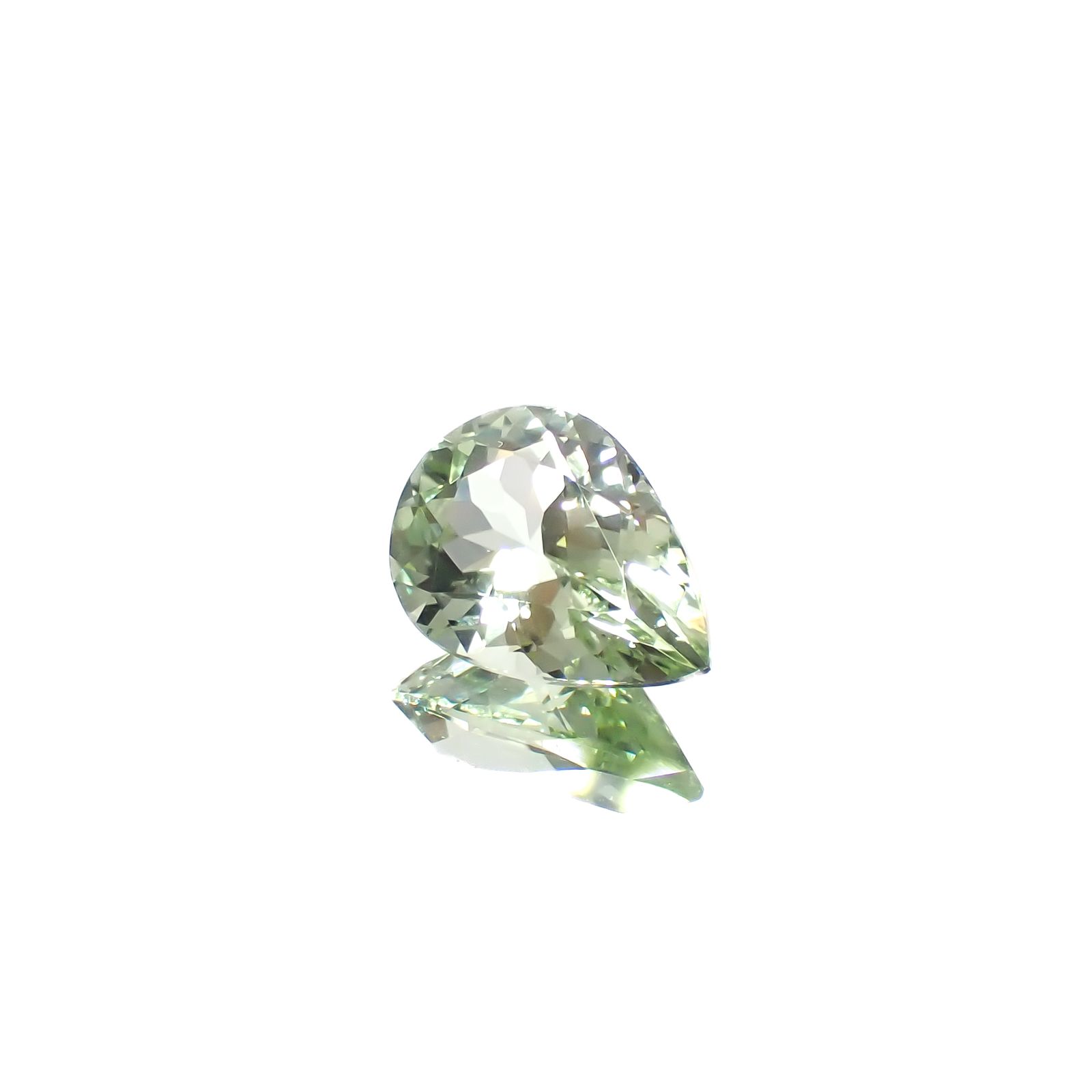 グリーントルマリン(宝石名トルマリン)ナイジェリア産 1.68ct 識別済[240628121]9.7x7mm前後