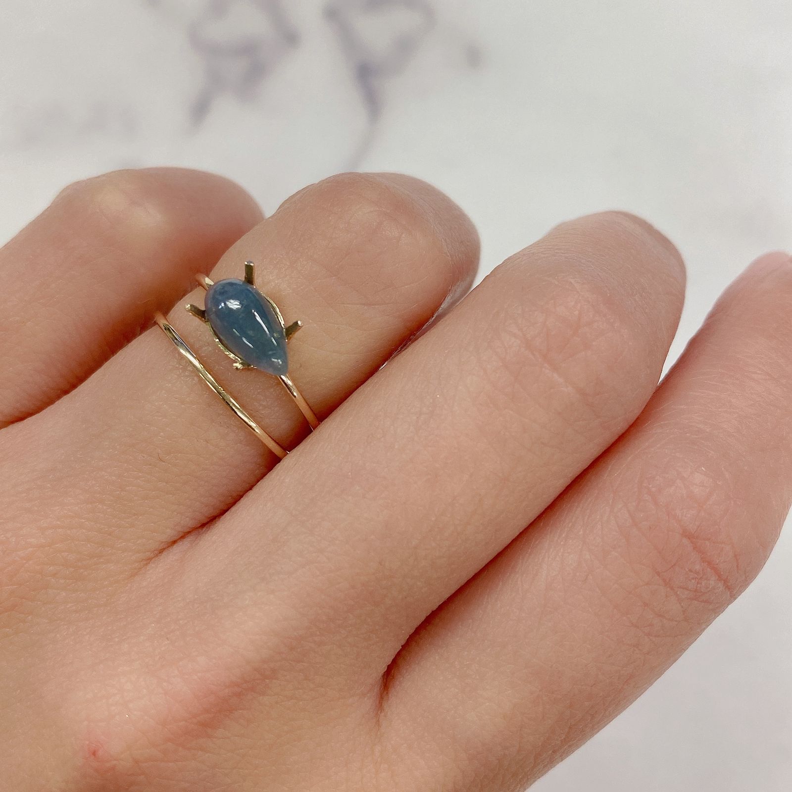バイカラーパライバトルマリン ブラジル産 1.11ct[210510331]9.4×4.6mm前後