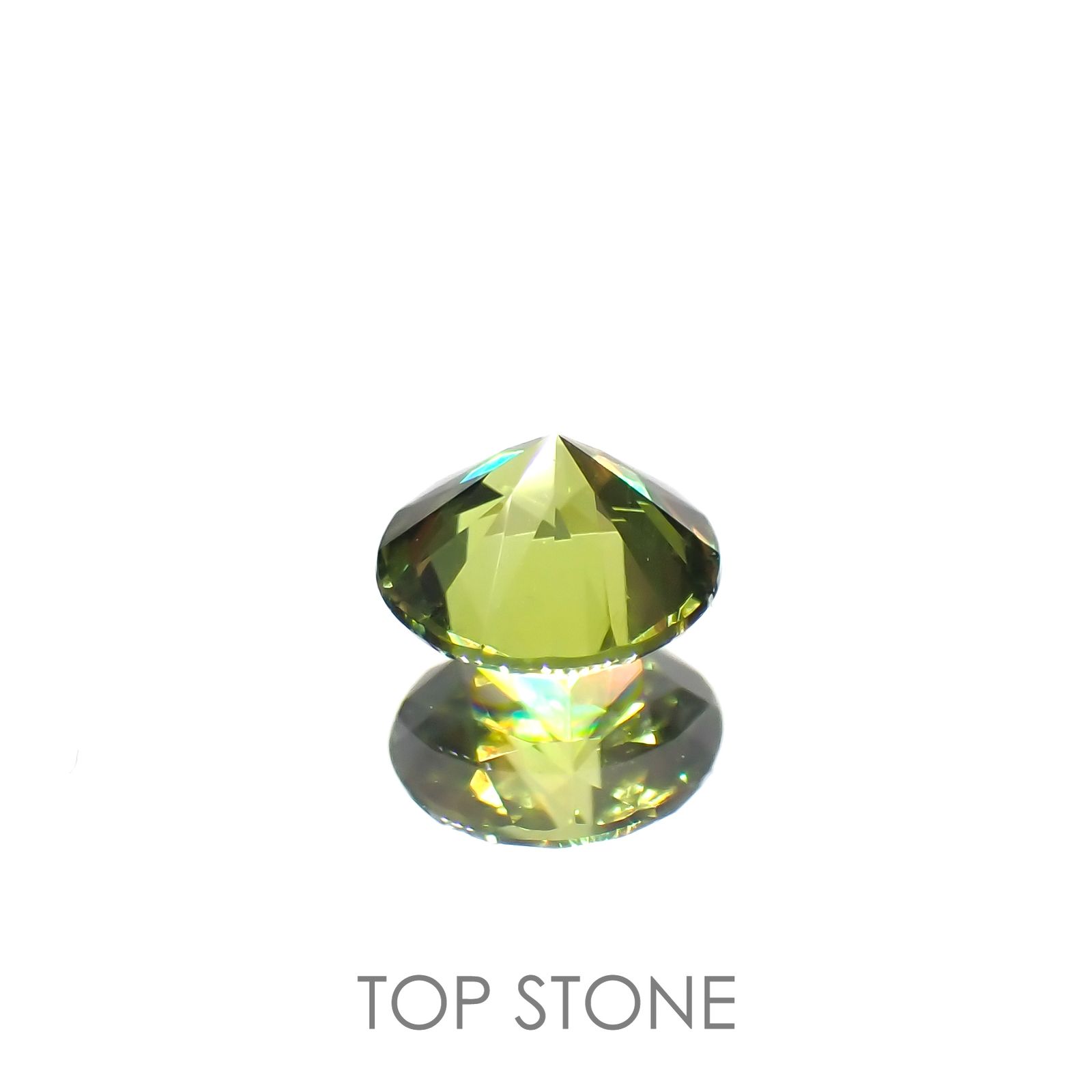 デマントイドガーネット(宝石名デマントイド・ガーネット)ロシア産 0.26ct 識別済[221219463]3.8x3.9mm前後