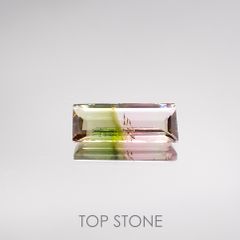 バイカラートルマリン ブラジル産 ルース 1.57ct[210711594]11.9×5mm前後