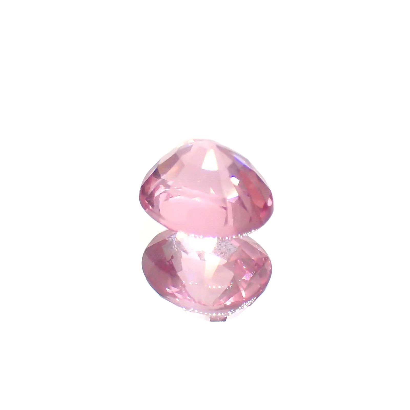 ピンクスピネル(宝石名ピンク・スピネル)タンザニア産 ソ付(彩珠) 1.327ct / 6.6x5.8mm前後 [260222567]