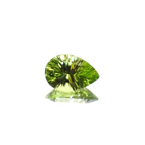 ◇コンケーブカット◇ペリドット 中国産 1.69ct[230622297]9.9x6.8mm前後