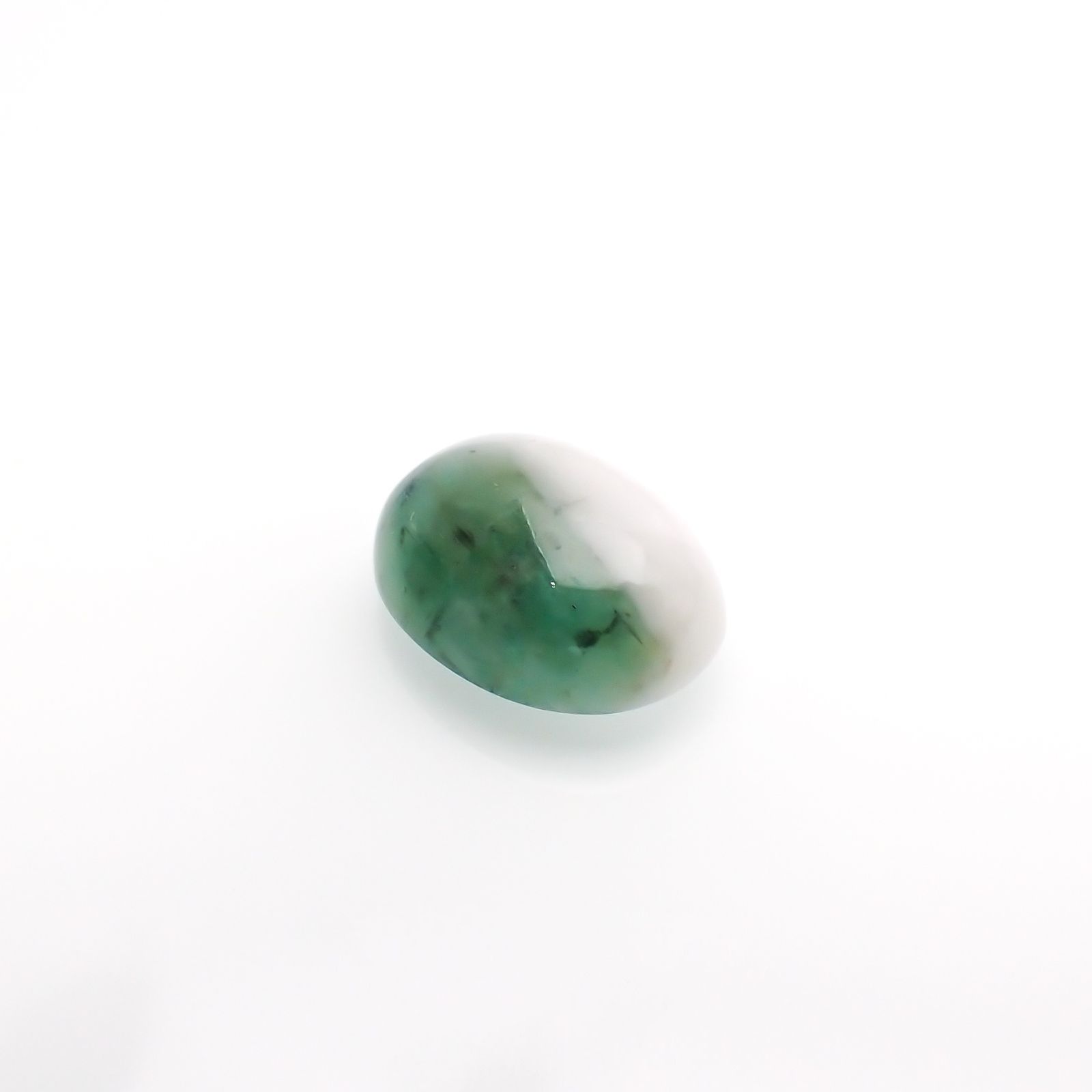 マトリックスエメラルド(エメラルドインクォーツ/フェルドスパー) ブラジル産 4.15ct[210812263]11.9×8.7mm前後