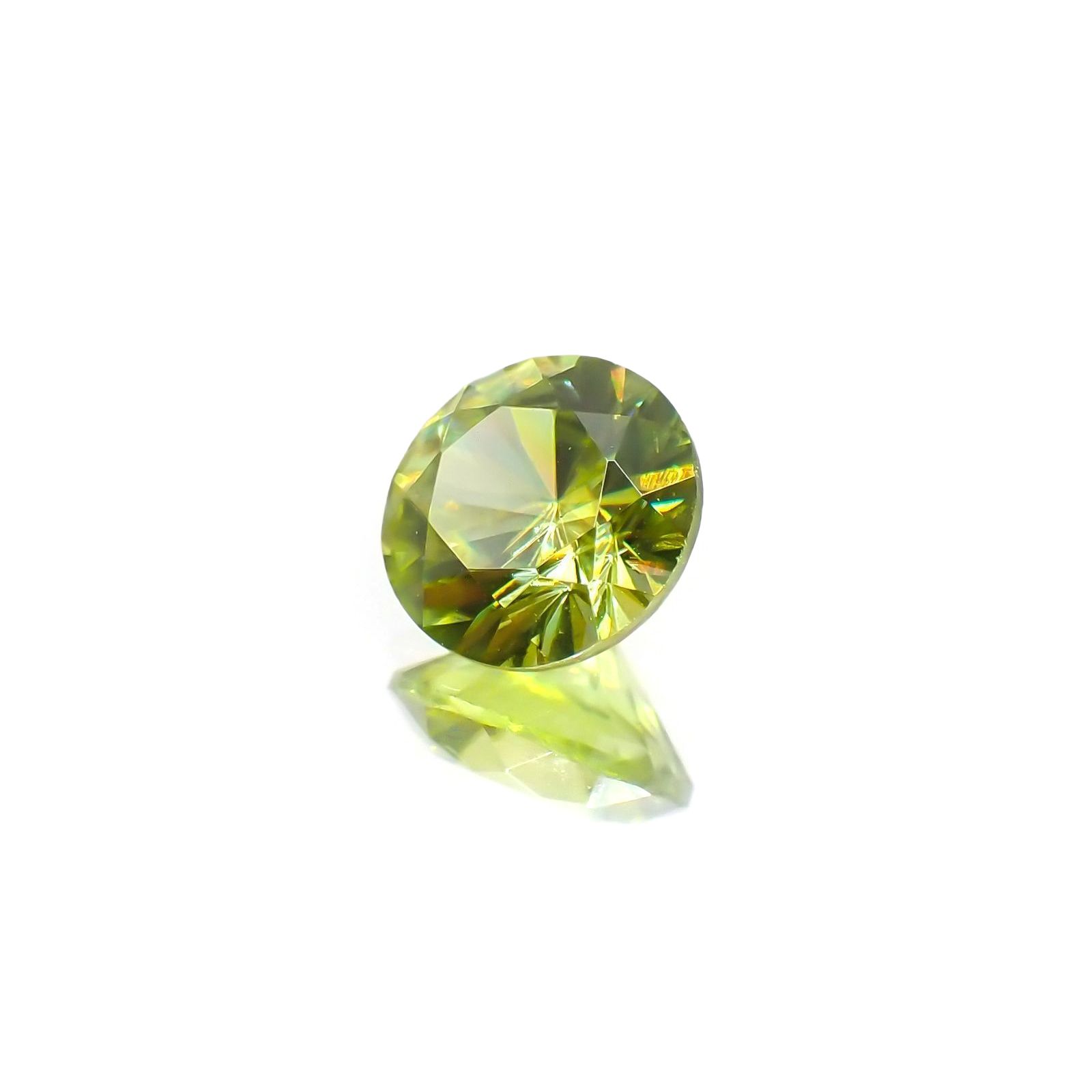 スフェーン(宝石名スフェーン)マダガスカル産 ソ付(彩珠) 1.116ct / 6.6x6.7mm前後 [231224435]