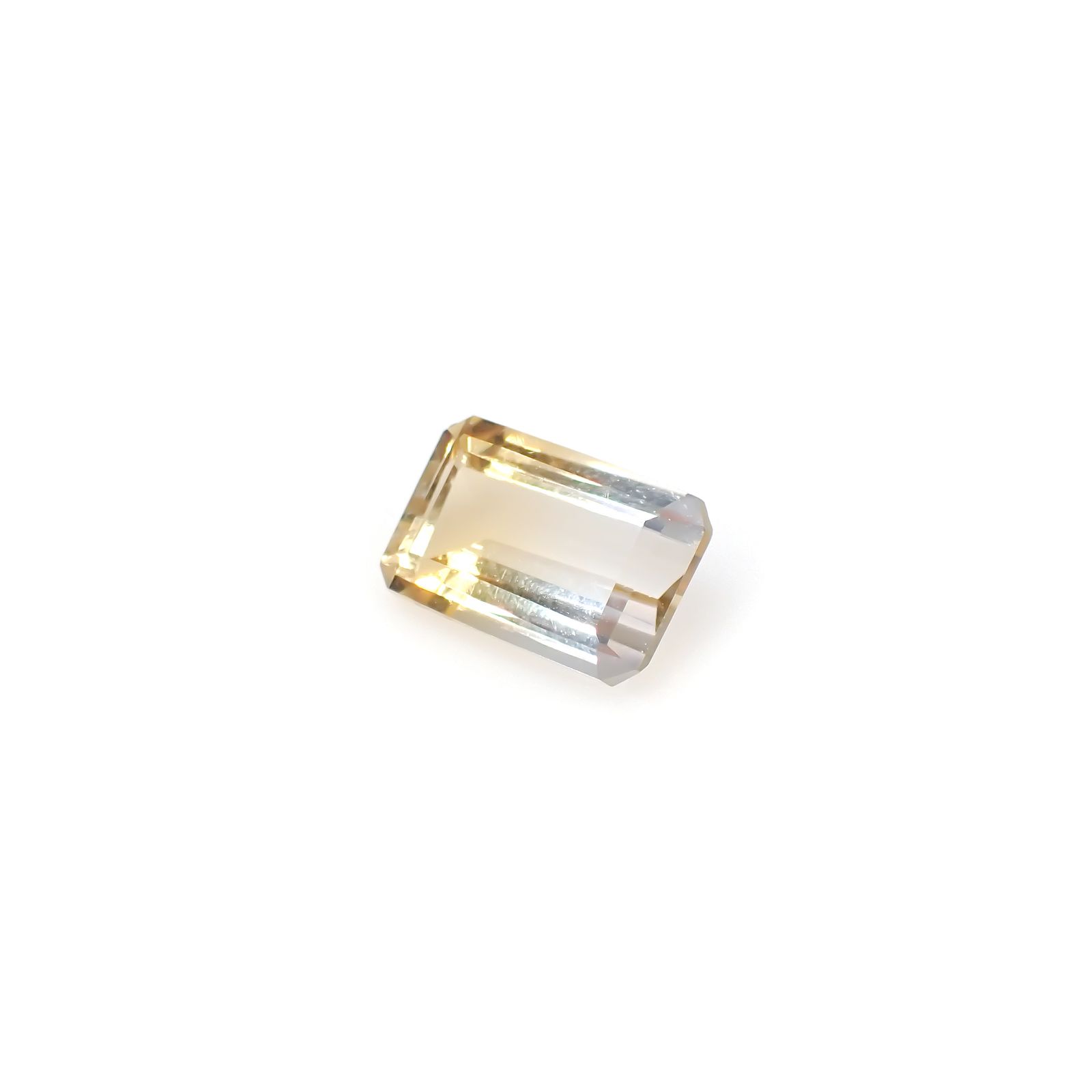 バイカラーシトリン ブラジル・ミナスジェライス州産 3.68ct[240326449]11.7x7.6mm前後