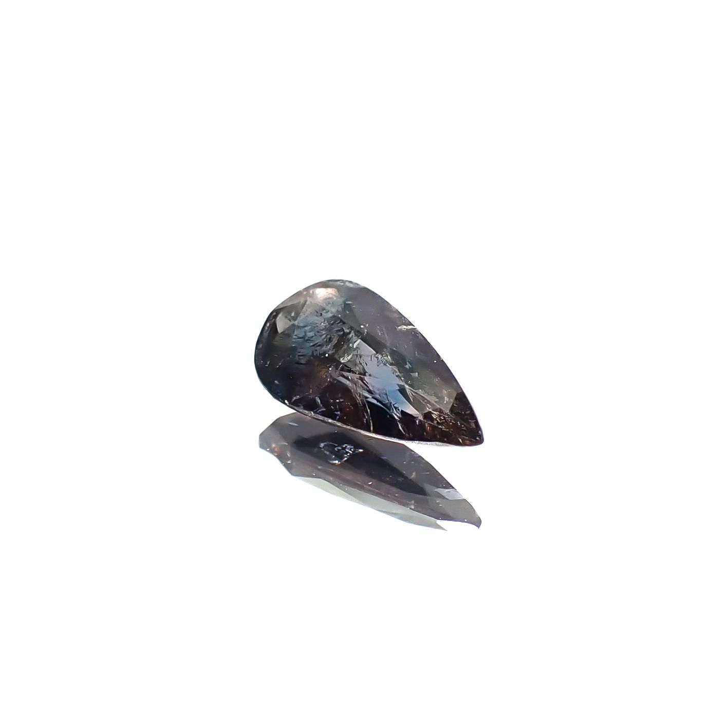 ブルーティントアキシナイト パキスタン産 0.42ct [241229596]7.6x3.9mm前後