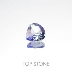 バイカラータンザナイト(宝石名タンザナイト) タンザニア産 0.41ct 識別済[20096428]5×5mm前後