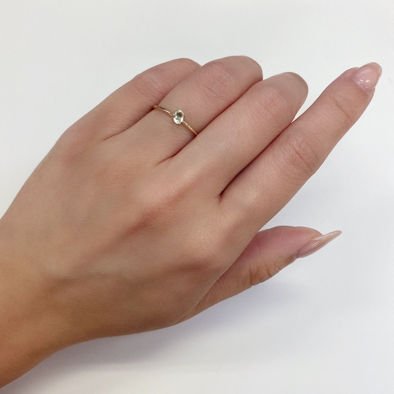 ハイアライトオパール(宝石名オパール) メキシコ産 0.149ct ソ付(彩珠)[210711159]4.1×2.9mm前後