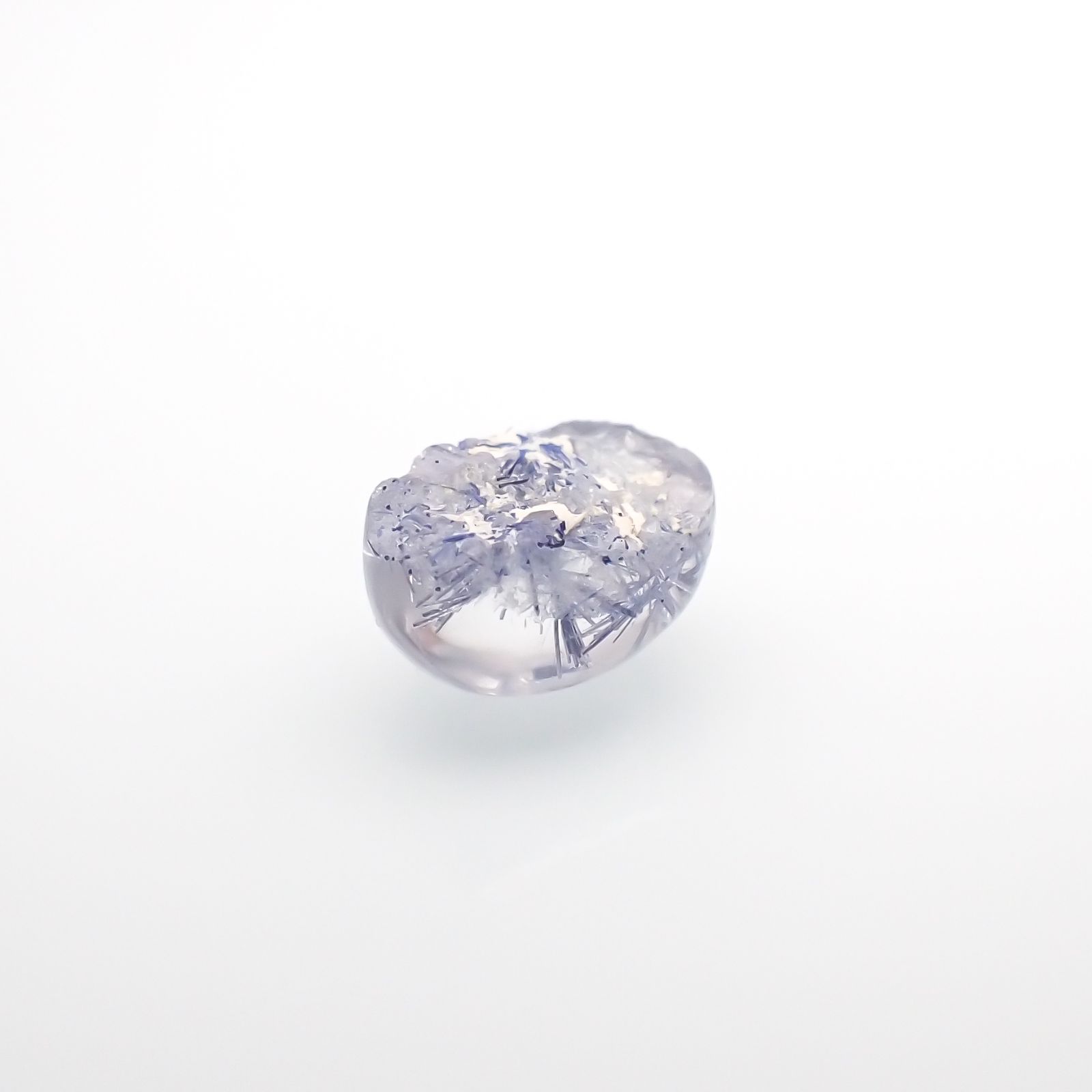 デュモルチェライトインクォーツ ブラジル産 1.47ct[230320889]7.6x5.3mm前後