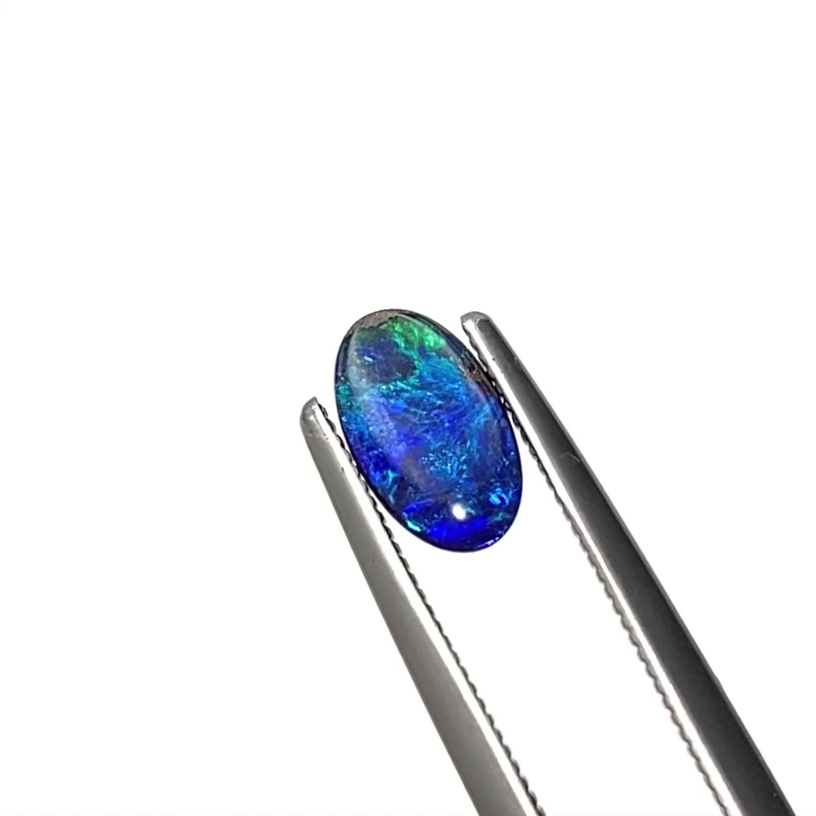 ボルダーオパール 原石磨き オーストラリア産 0.76ct[231225149]7.4x4