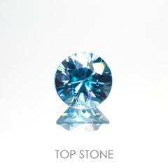 ブルージルコン(宝石名ジルコン) カンボジア産 1.90ct 識別済[20063293]7.1×7.1mm前後