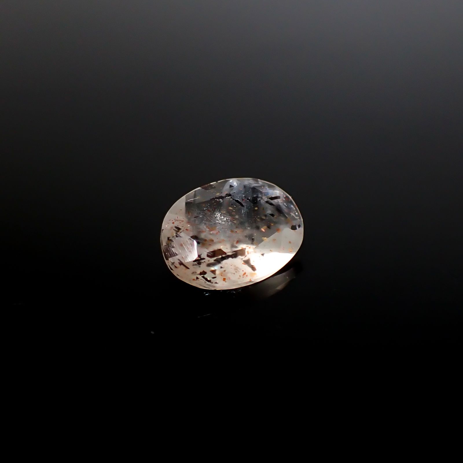 レインボーラティスサンストーン オーストラリア産 1.87ct [250229851]10.6x7.8mm前後