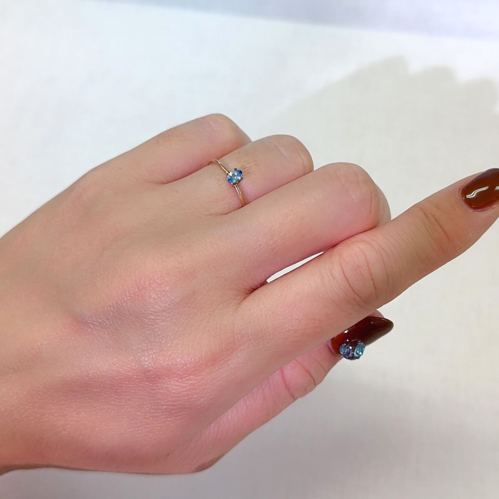 ユークレース ジンバブエ産 0.13ct[231024052]3.8x2.8mm前後