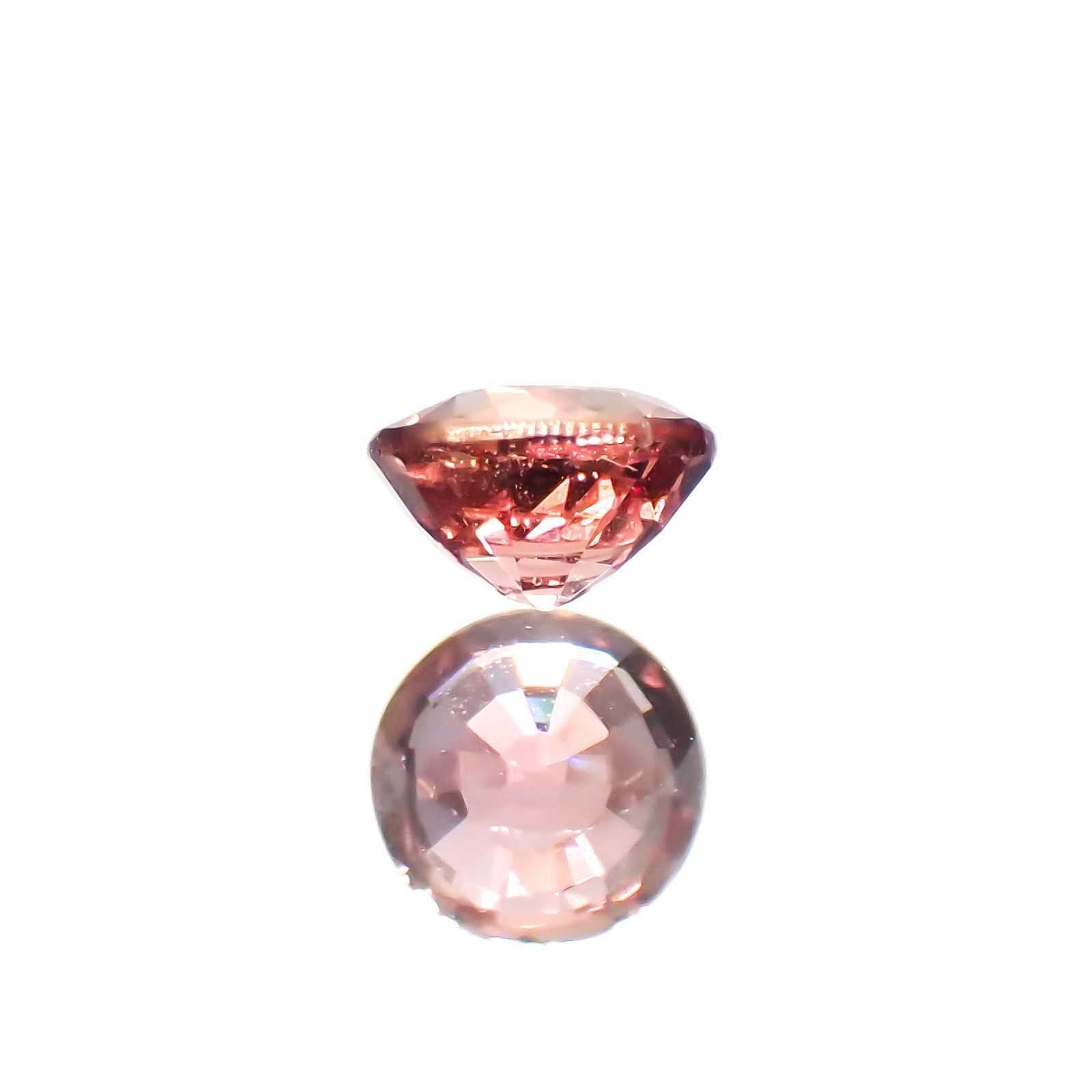 パパラチャサファイア(宝石名サファイア/別名パパラチャ・サファイア)スリランカ産 0.349ct DGL鑑付[220113943]4.03x4.09mm前後