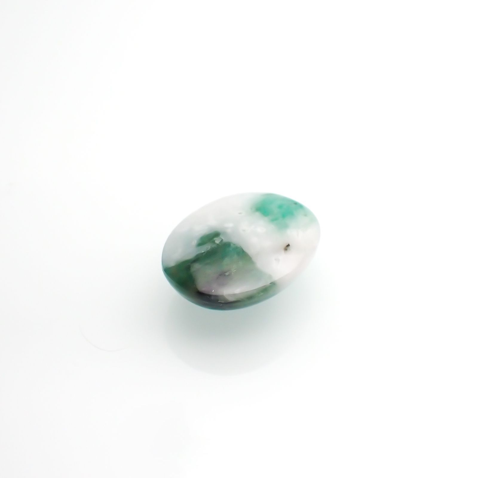 マトリックスエメラルド(エメラルドインクォーツ/フェルドスパー) ブラジル産 5.54ct[210812265]13.1×10.1mm前後