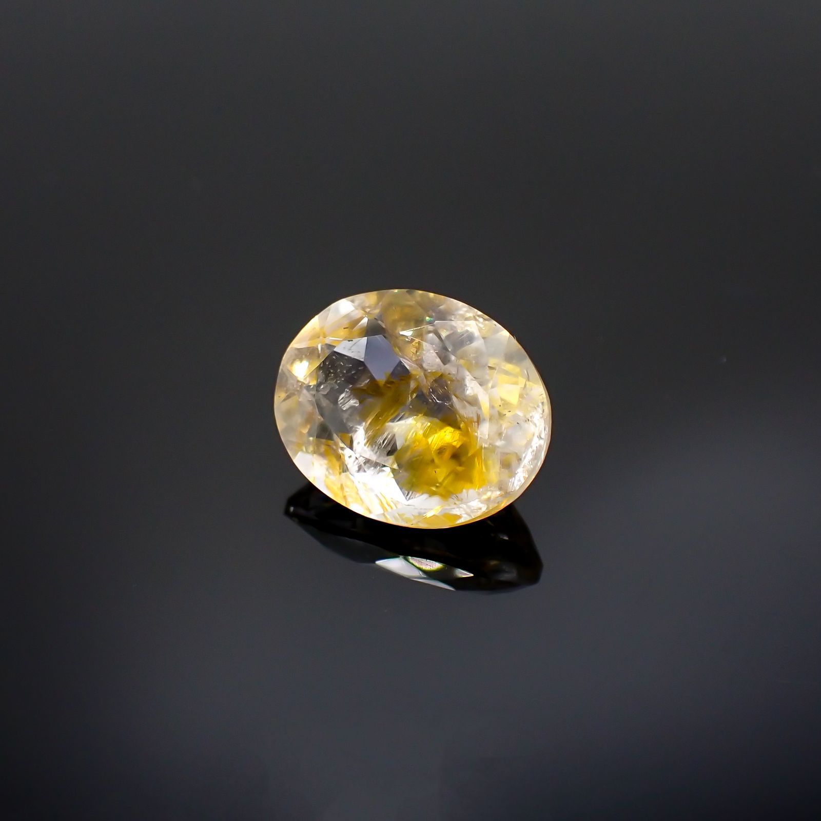 オーロラクォーツ ブラジル・ミナスジェライス産 6.51ct[220114364]14x11.4mm前後