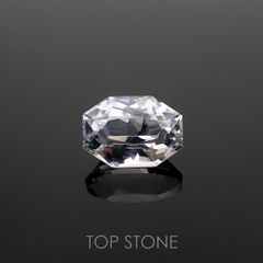 ◇カスタムカット◇セレスタイト(宝石名セレスタイト)マダガスカル産 1.385ct ソ付(彩珠)[221018689]7.3x5.2mm前後