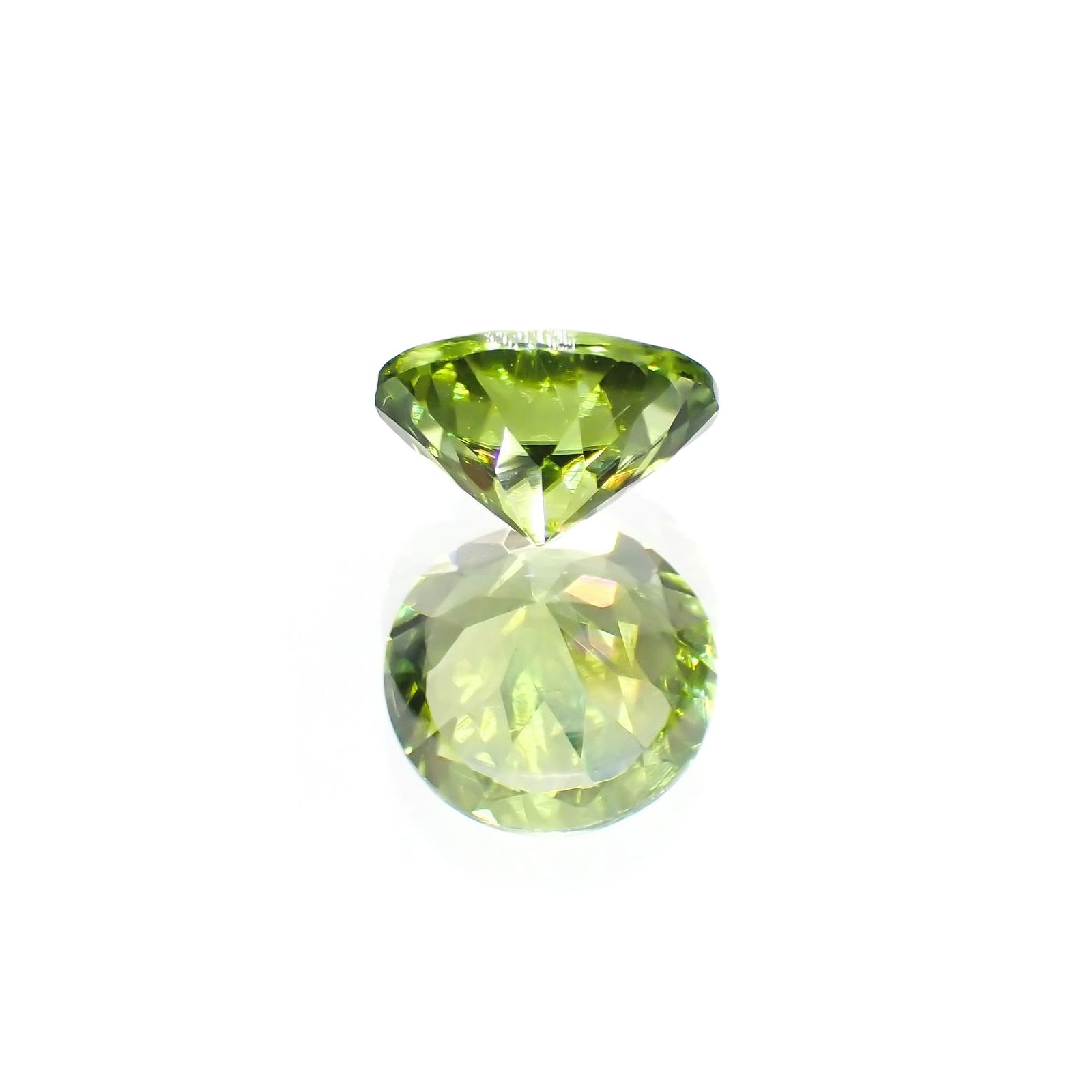 ペリドット(宝石名ペリドット) パキスタン産 識別済 1.10ct / 6.8x6.8mm前後 [211013090]