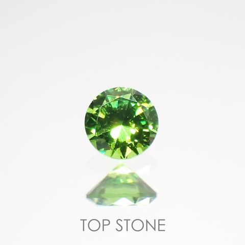 デマントイドガーネット(宝石名デマントイド・ガーネット)ロシア産 0.12ct 識別済[220616481]2.9x2.9mm前後
