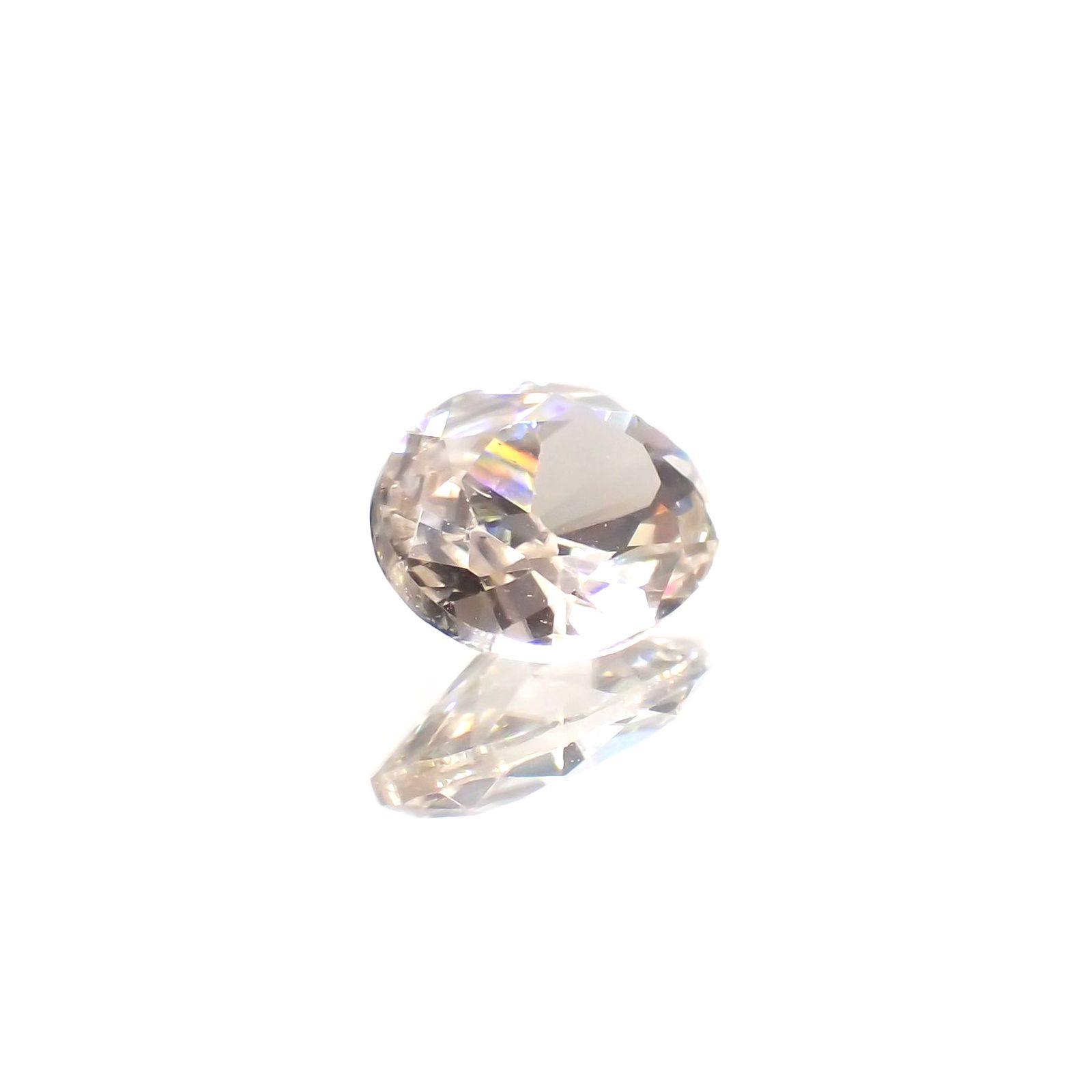 イエロージルコン(宝石名ジルコン)スリランカ/カンボジア産 1.09ct 識別済[231124190]7x5.7mm前後
